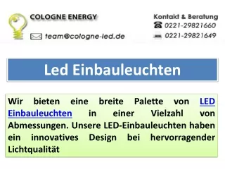 Led Einbauleuchten