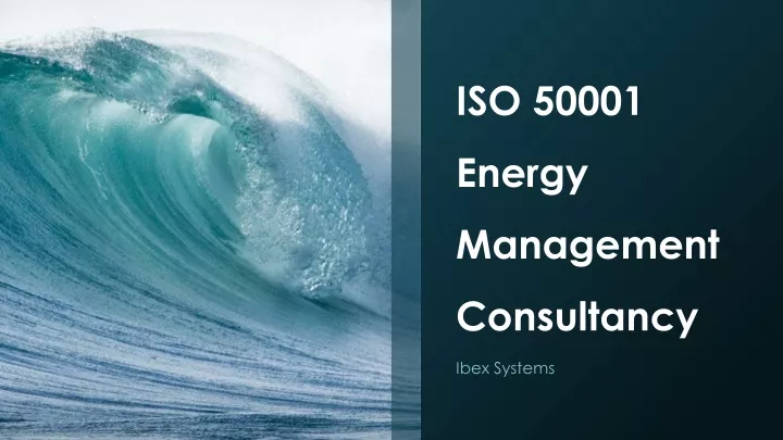 iso 50001 energy management consultancy