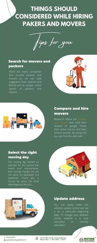 things should considered while hiring pakers
