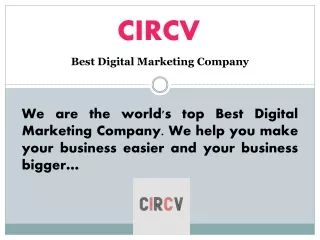 Best Digital Marketing Company - Circv