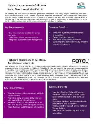 highbar s experience in s 4 hana