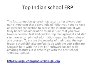 top indian school erp