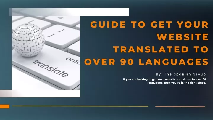 guide to get your website translated to over