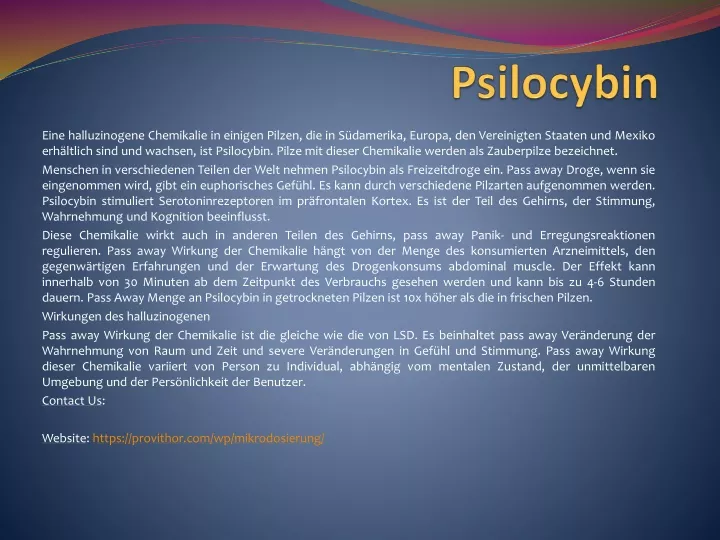 psilocybin