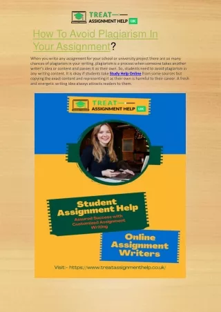 how to avoid plagiarism in your assignment