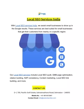 Local SEO Services India