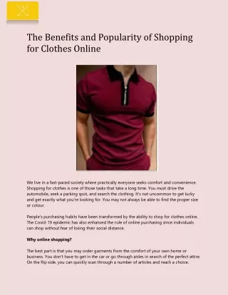 the benefits and popularity of shopping
