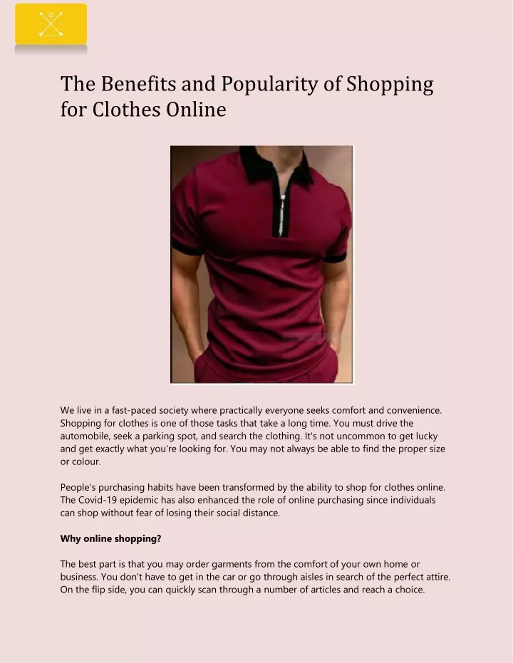 the benefits and popularity of shopping