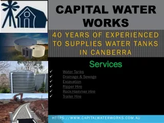 Best Places To Buy A Water Tank In Canberra