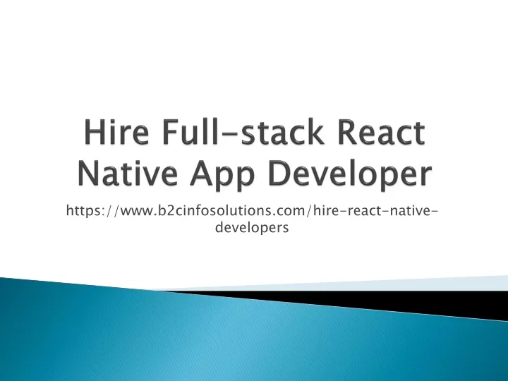 hire full stack react native app developer