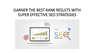 garner the best rank results with super effective seo strategies