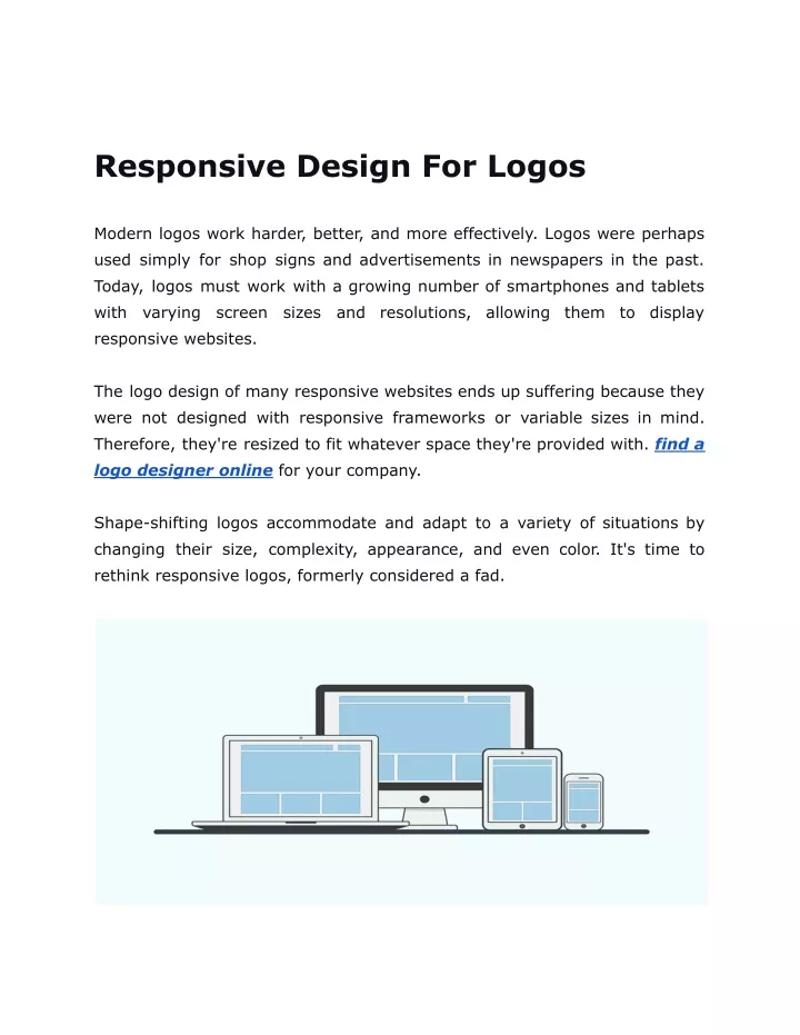 responsive design for logos