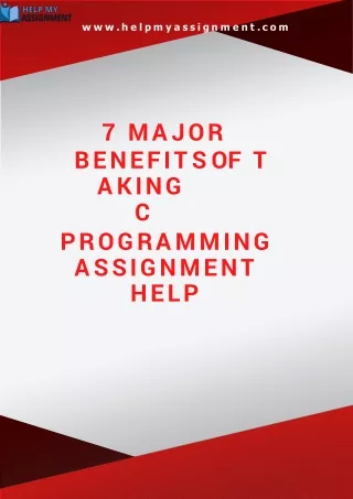 7 Major Benefits Of Taking C Programming Assignment Help