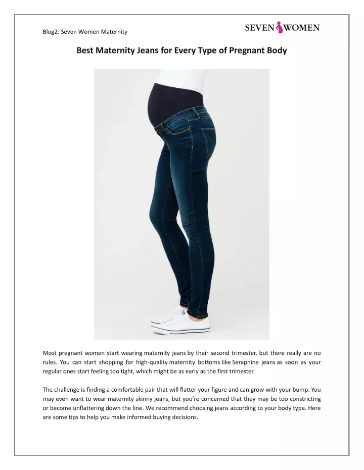 blog2 seven women maternity best maternity jeans