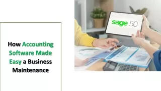 How Accounting Software Made Easy a Business Maintenance