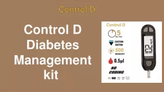 Control D Diabetes Management kit  Presentation