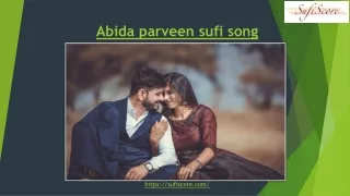 Abida parveen sufi song