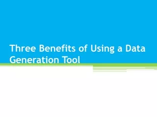 Data Generation Tool