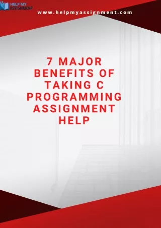7 Major Benefits Of Taking C Programming Assignment Help