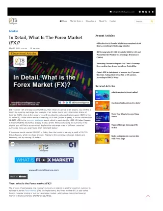 Detail What is the Forex Market