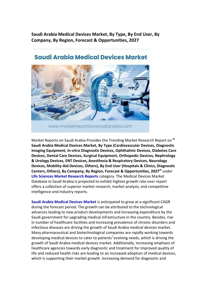 saudi arabia medical devices market by type
