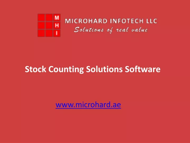 stock counting solutions software