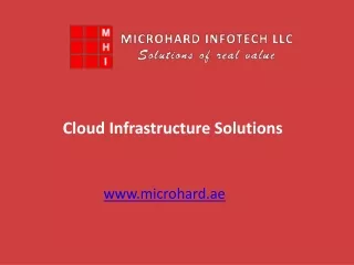 Cloud Infrastructure Solutions