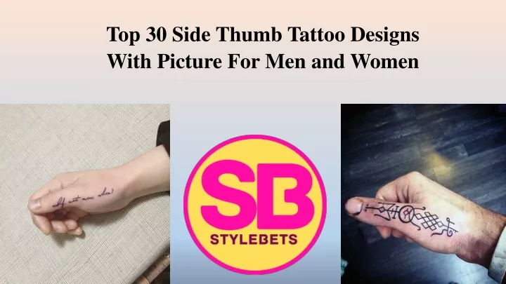 top 30 side thumb tattoo designs with picture