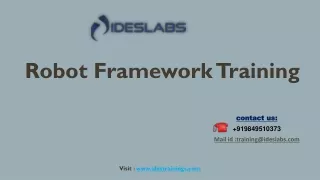 robot framework training