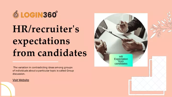 hr recruiter s expectations from candidates