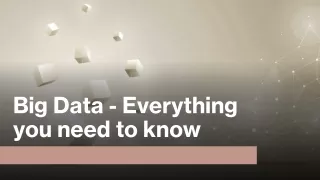 Big Data - Everything you need to know | Big Data Solutions - V2Soft