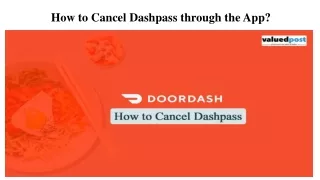 how to cancel dashpass through the app
