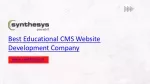 Best Educational CMS Website Development Company | Synthesys - slide 1