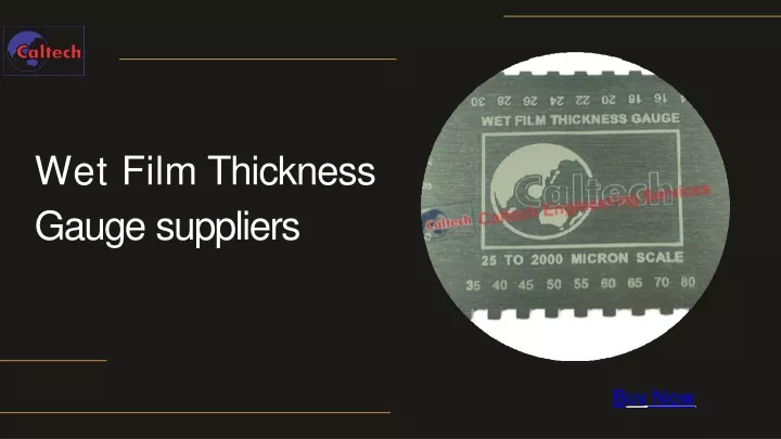 wet film thickness gauge suppliers