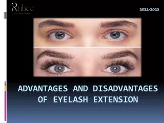Advantages and Disadvantages of Eyelash Extension