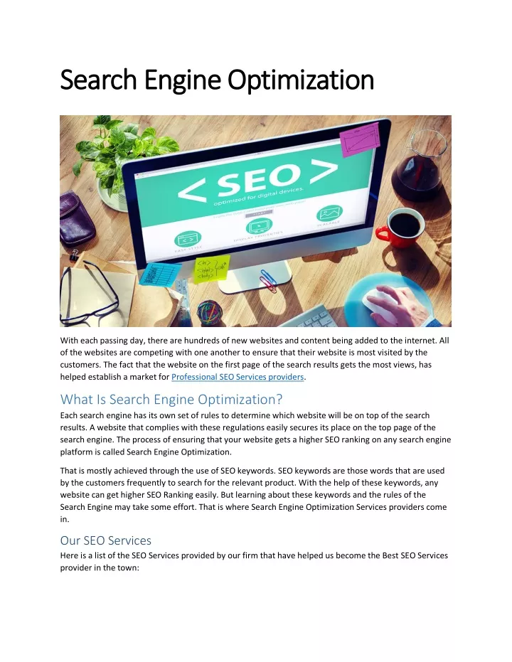 search engine optimization search engine
