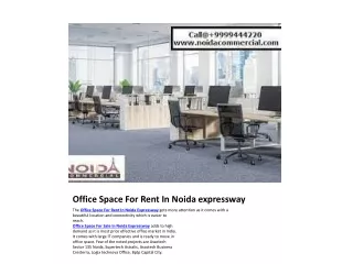 Office Space For Rent In Noida expressway