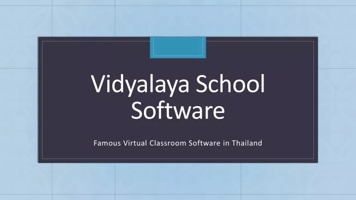 vidyalaya school software