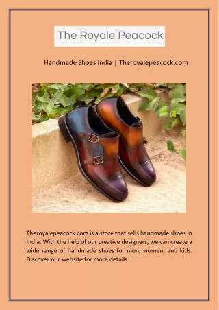 Handmade Shoes India