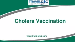 cholera vaccination