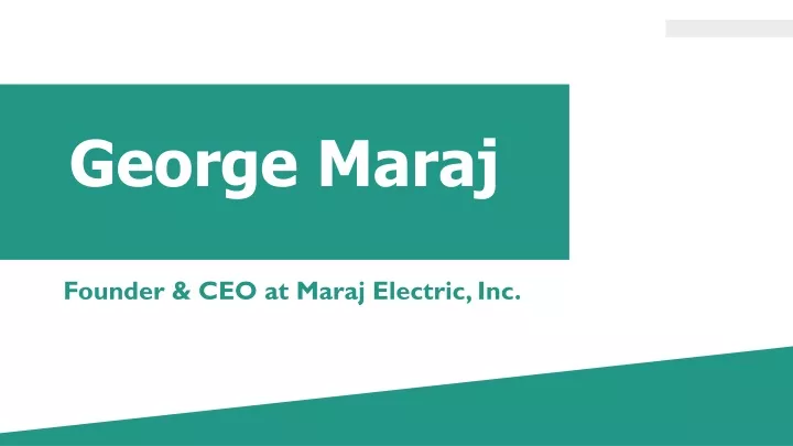 george maraj