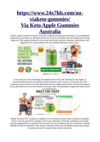 https://www.24x7hls.com/au-viaketo-gummies/