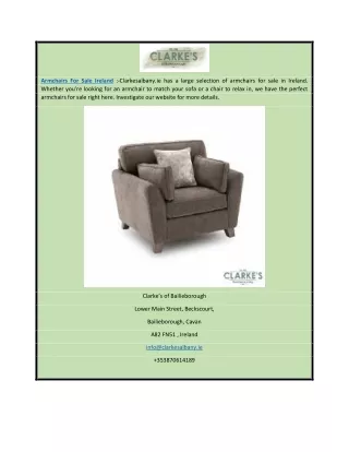 Armchairs for Sale Ireland | Clarkesalbany.ie