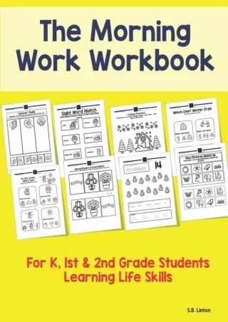 DOWNLOAD The Morning Work Workbook For K 1st  2nd Grade Students Learning