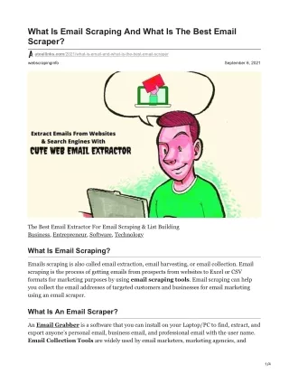 what is email scraping and what is the best email