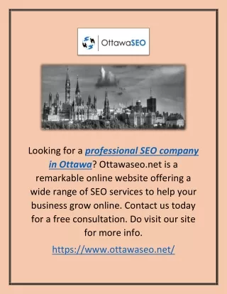 Professional Seo Company In Ottawa | Ottawaseo.net