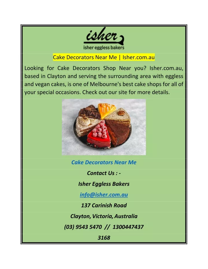 cake decorators near me isher com au