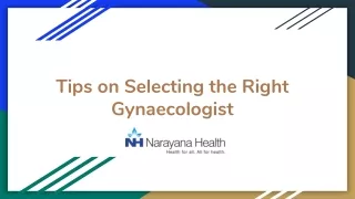 Tips on Selecting the Right Gynaecologist