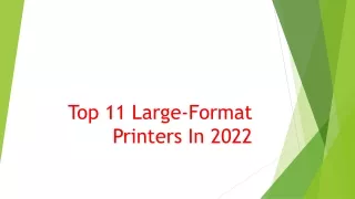 top 11 large format printers in 2022
