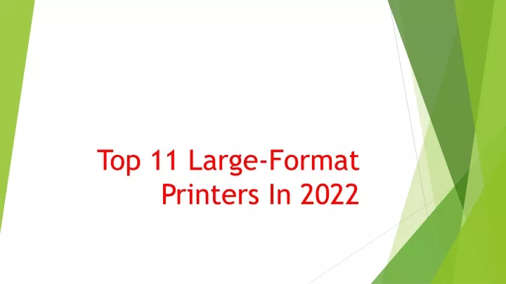 top 11 large format printers in 2022